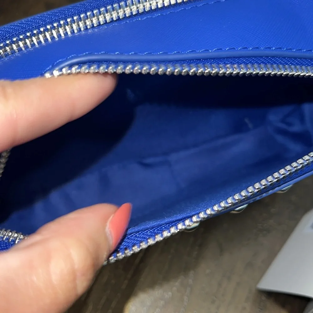 NWT Blue Studded Valentino Orlandi Camera Crossbody